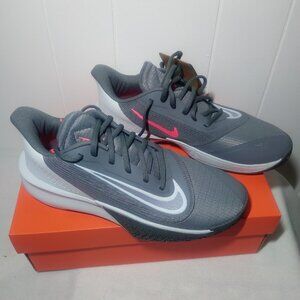 Nike Precision VII Men's 9.0 FN4322-003 Basketball Shoes Smoke Grey/Dust New